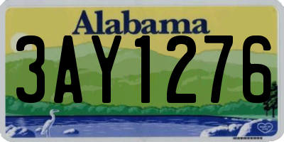 AL license plate 3AY1276