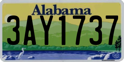 AL license plate 3AY1737