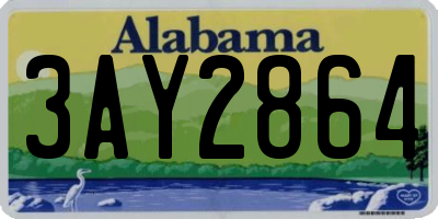 AL license plate 3AY2864