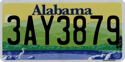 AL license plate 3AY3879
