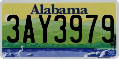 AL license plate 3AY3979