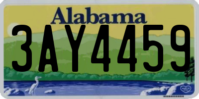 AL license plate 3AY4459