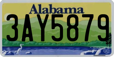 AL license plate 3AY5879