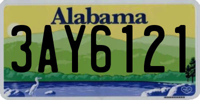 AL license plate 3AY6121
