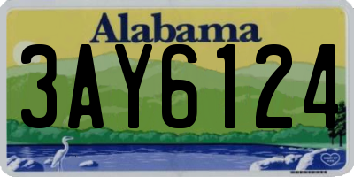 AL license plate 3AY6124
