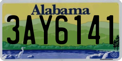 AL license plate 3AY6141