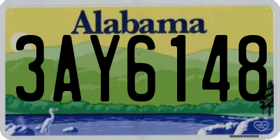 AL license plate 3AY6148