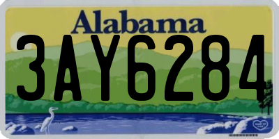 AL license plate 3AY6284