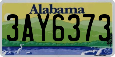 AL license plate 3AY6373