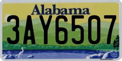 AL license plate 3AY6507