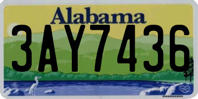 AL license plate 3AY7436