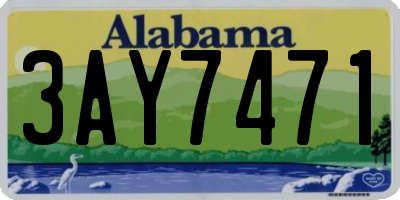 AL license plate 3AY7471