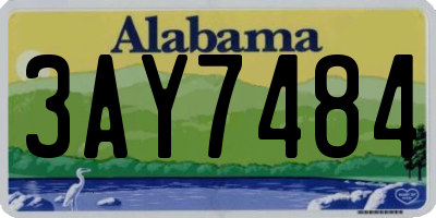 AL license plate 3AY7484