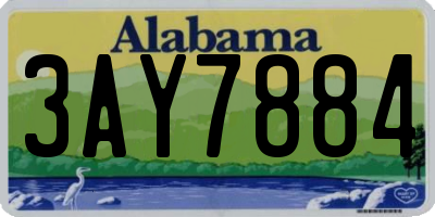 AL license plate 3AY7884