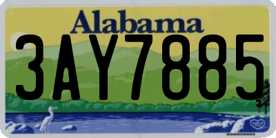 AL license plate 3AY7885