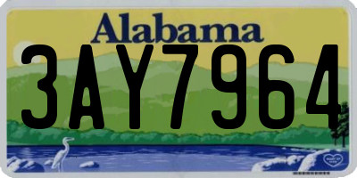 AL license plate 3AY7964