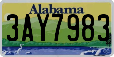 AL license plate 3AY7983