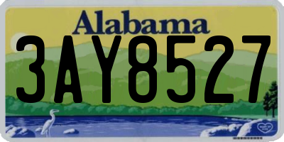 AL license plate 3AY8527