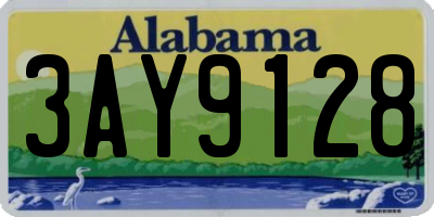 AL license plate 3AY9128