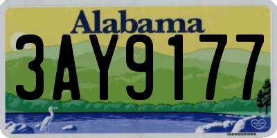 AL license plate 3AY9177