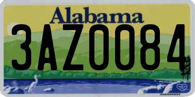 AL license plate 3AZ0084