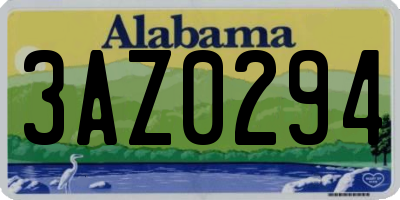 AL license plate 3AZ0294