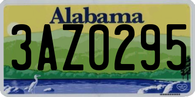 AL license plate 3AZ0295