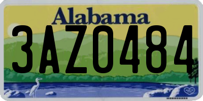 AL license plate 3AZ0484