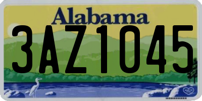 AL license plate 3AZ1045