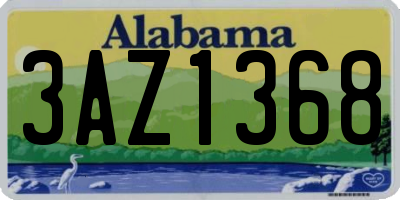 AL license plate 3AZ1368