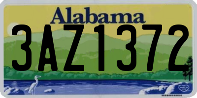 AL license plate 3AZ1372