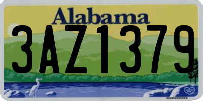 AL license plate 3AZ1379