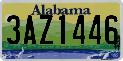 AL license plate 3AZ1446