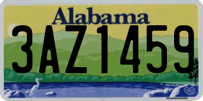 AL license plate 3AZ1459