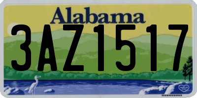 AL license plate 3AZ1517