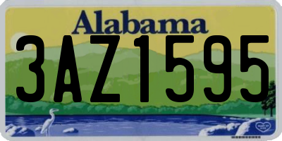 AL license plate 3AZ1595