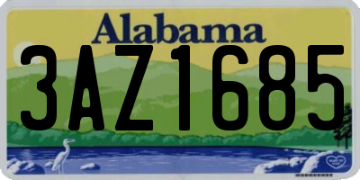 AL license plate 3AZ1685