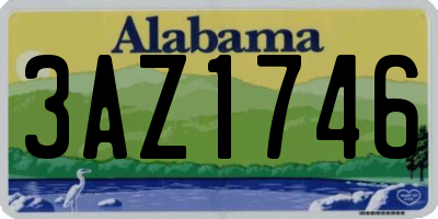 AL license plate 3AZ1746