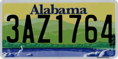 AL license plate 3AZ1764