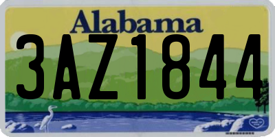AL license plate 3AZ1844