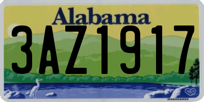 AL license plate 3AZ1917