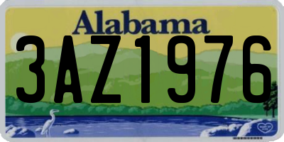 AL license plate 3AZ1976