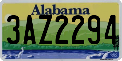 AL license plate 3AZ2294