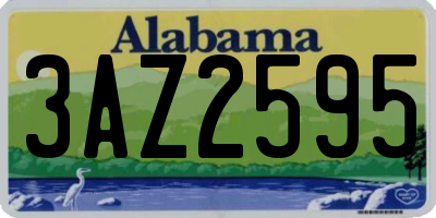 AL license plate 3AZ2595