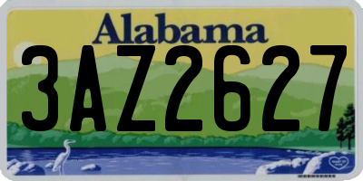 AL license plate 3AZ2627