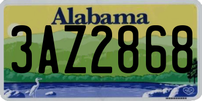 AL license plate 3AZ2868