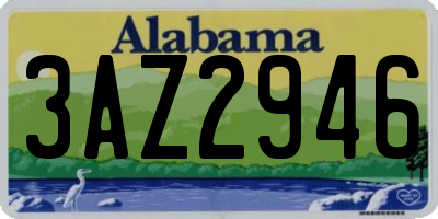 AL license plate 3AZ2946