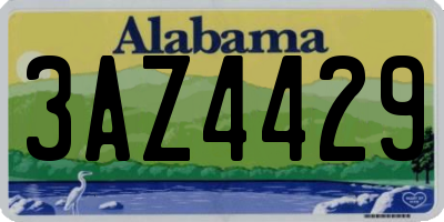 AL license plate 3AZ4429