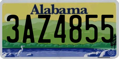 AL license plate 3AZ4855
