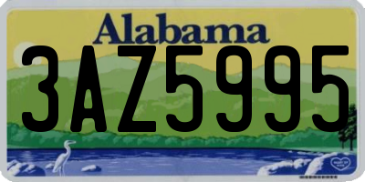 AL license plate 3AZ5995